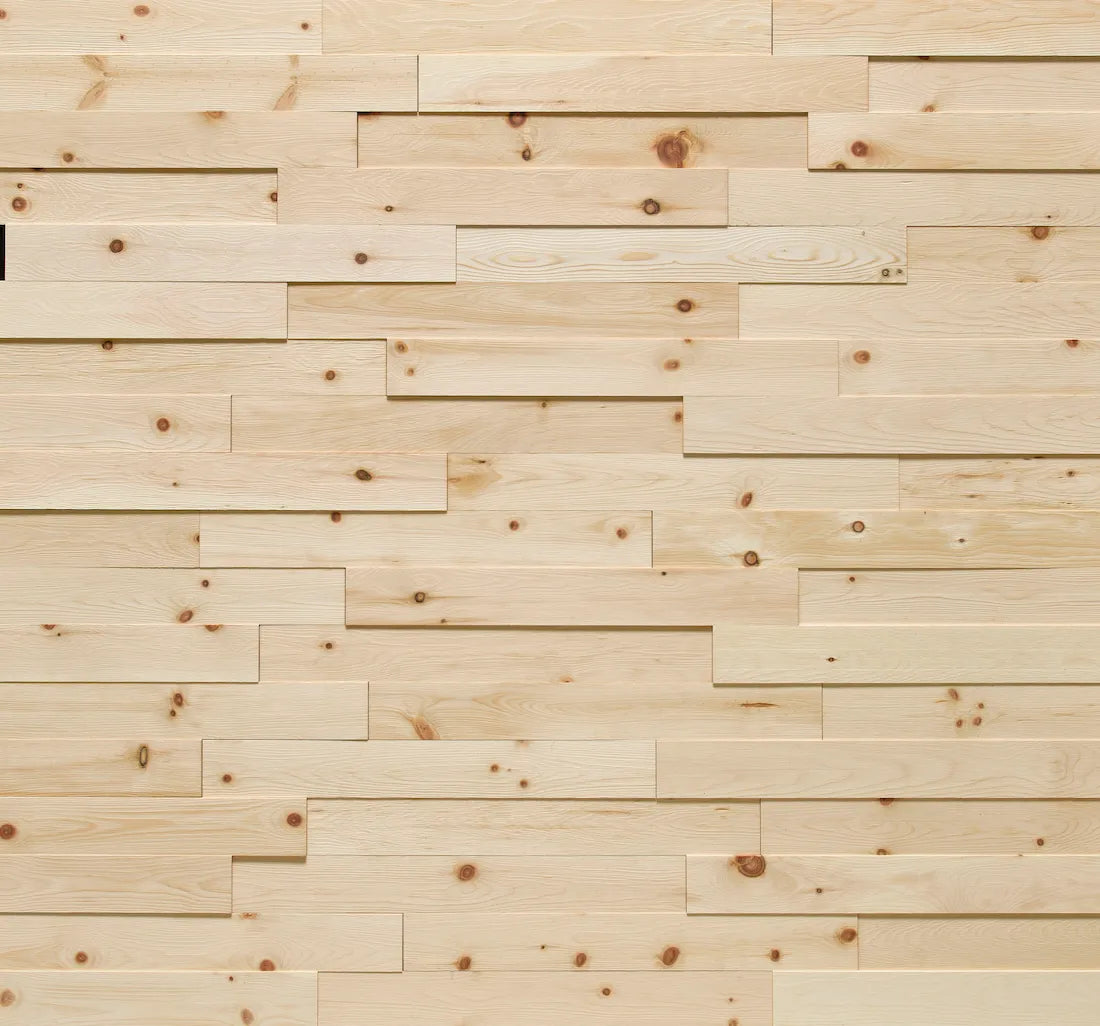 Wand gestaltet mit Wandpaneelen “Tiroler Zirbe”
