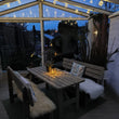 Kiefernholz Tisch grau