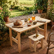 Kiefernholz Hocker natur