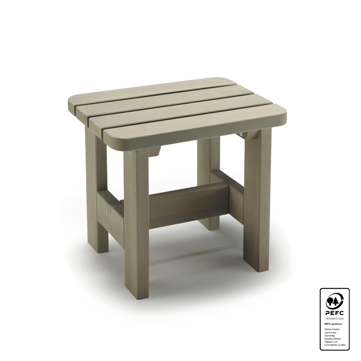 Kiefernholz Hocker grau