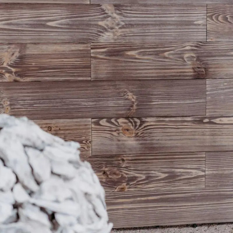  Wandpaneele Holz dunkel im Design "Afrika"
