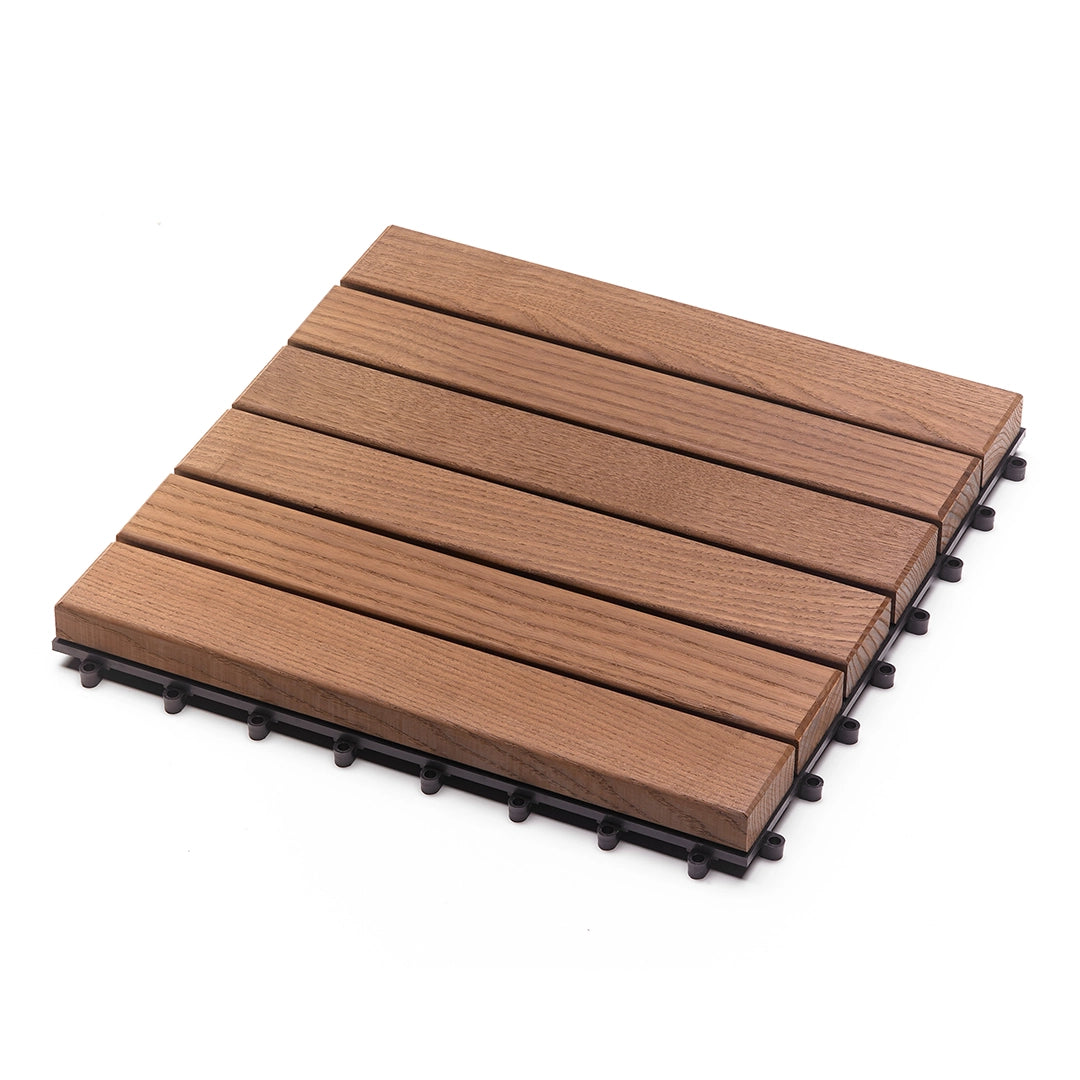 Holzfliese Thermo-Esche (30 x 30 cm)