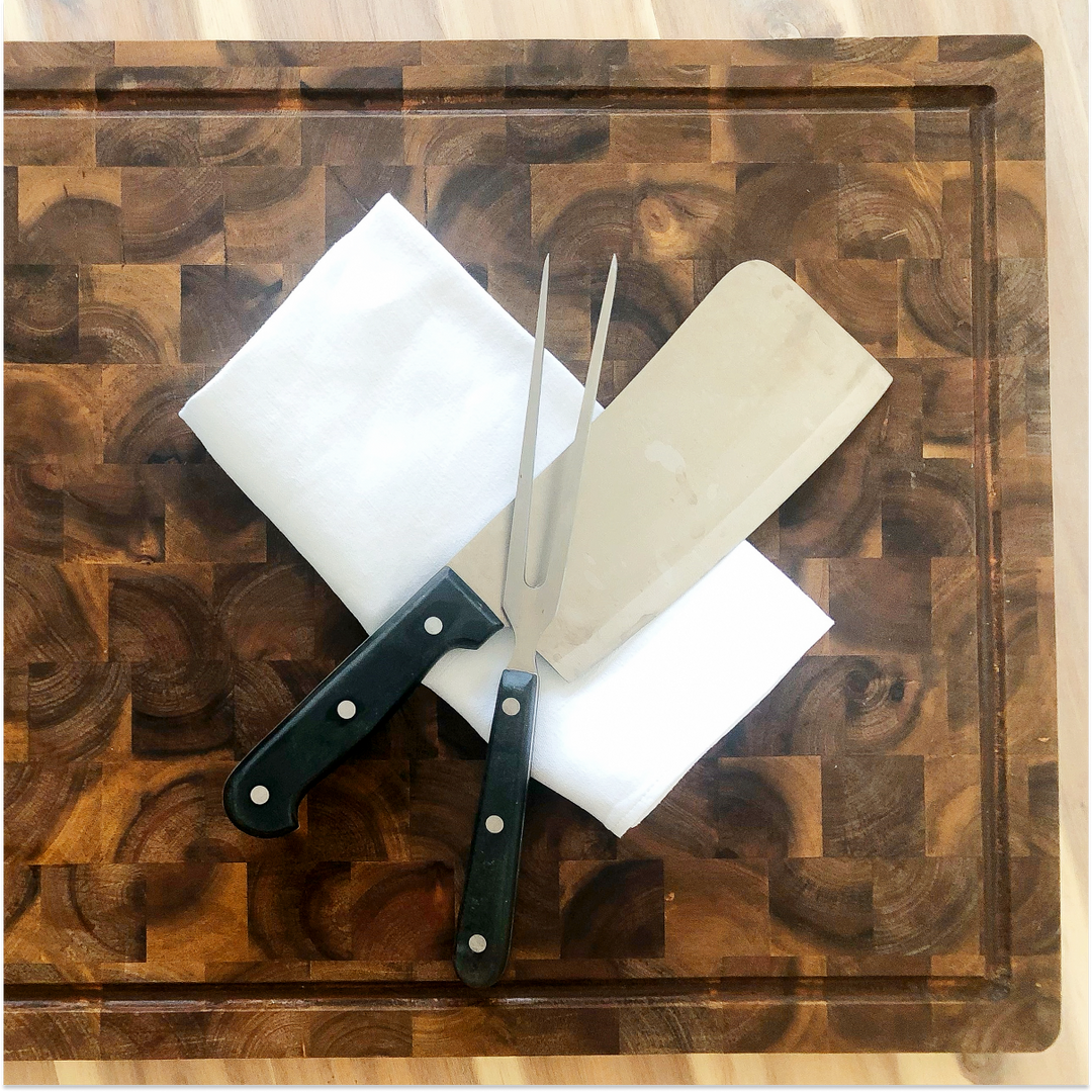 Butcherblock Akazie massiv 34 x 24,5 x 3,8 cm