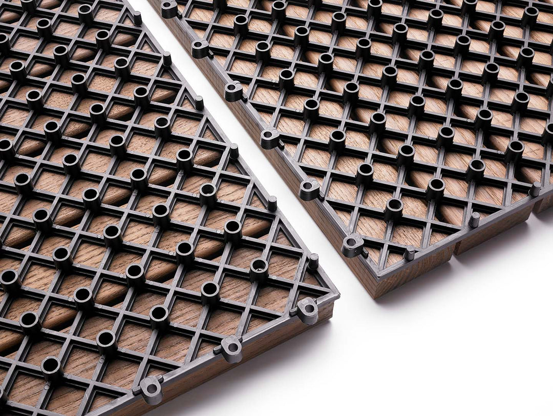 Holzfliese Thermo-Esche (30 x 30 cm)